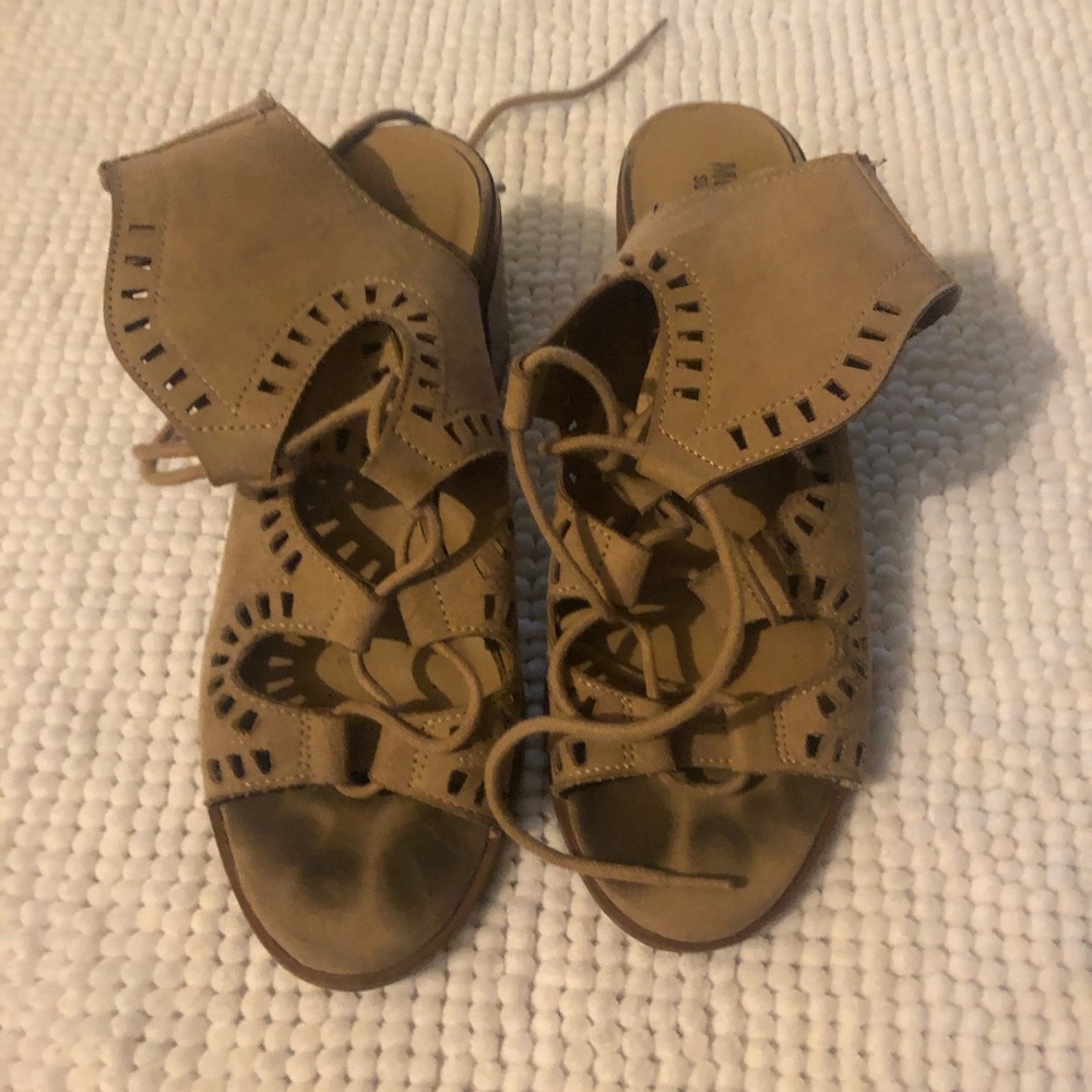 Target boho style lace up sandals
